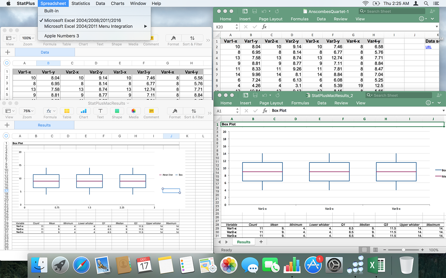 create from selection excel mac